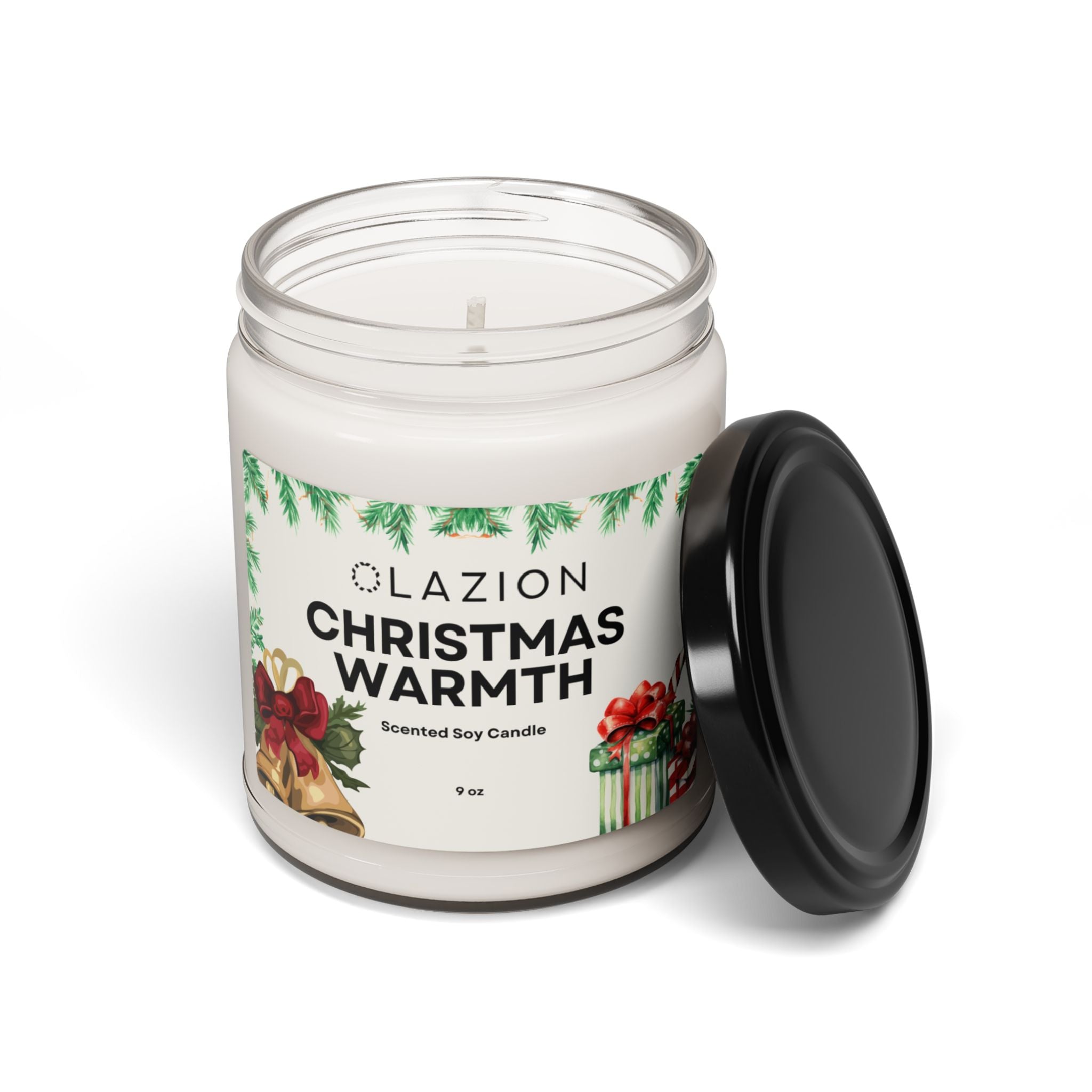 Christmas Warmth Scented Soy Candle, 9oz