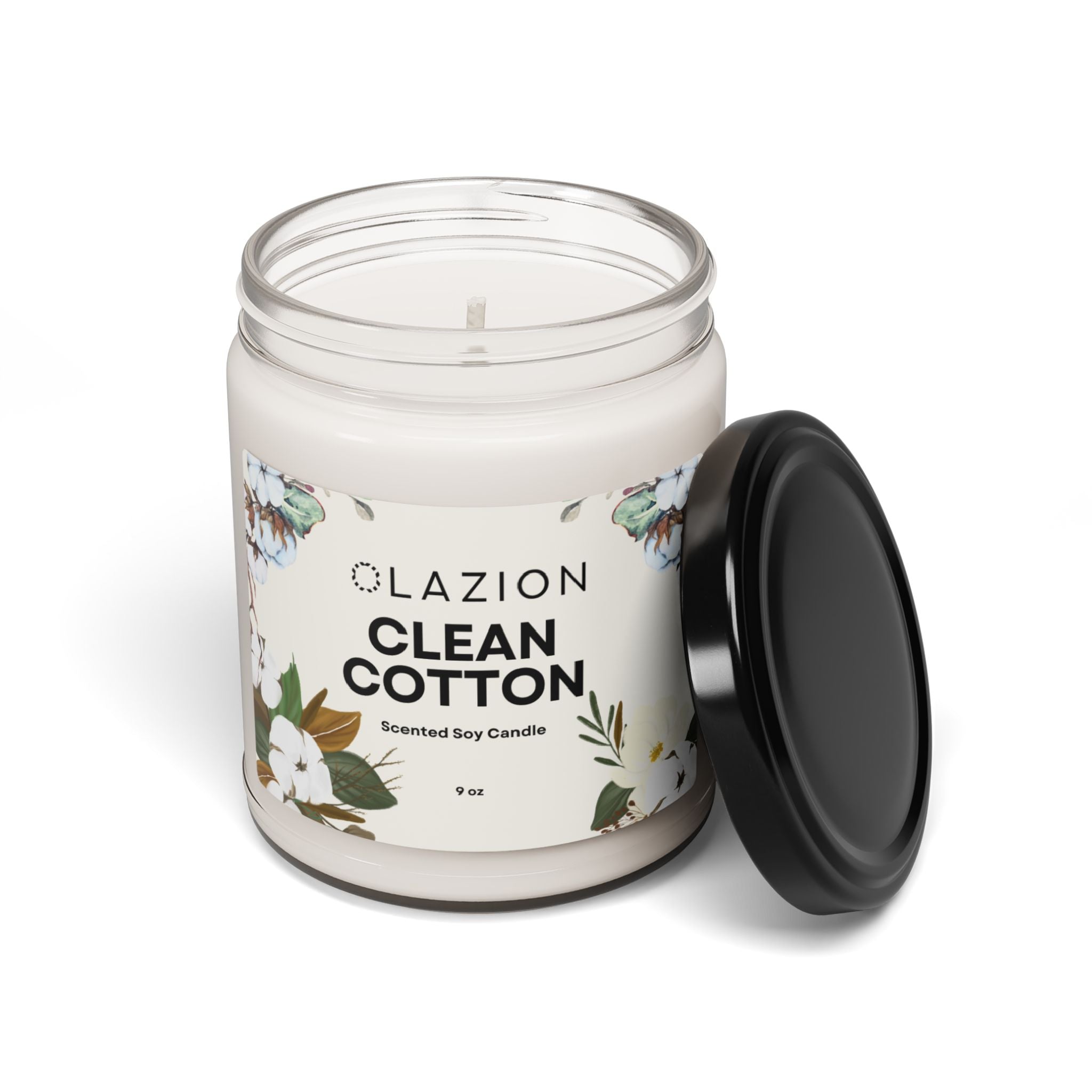 Clean Cotton Scented Soy Candle, 9oz